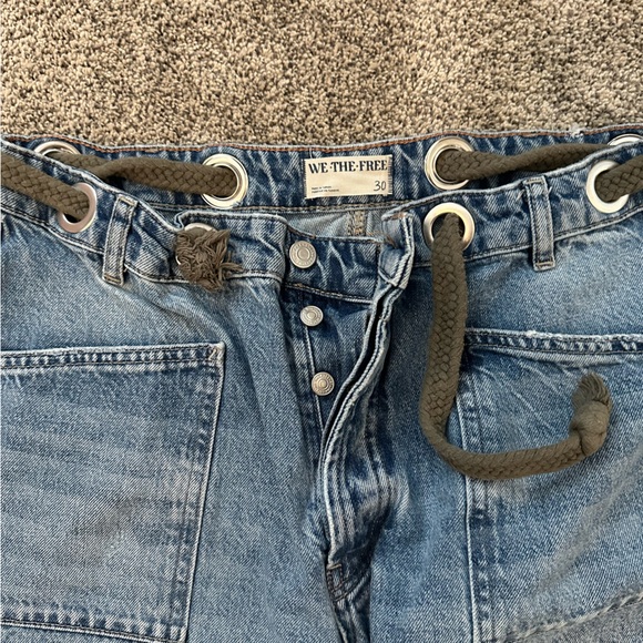 We The Free - Free People Moxie Pull-On Barrel Jeans - Size 30 - Picture 2 of 7